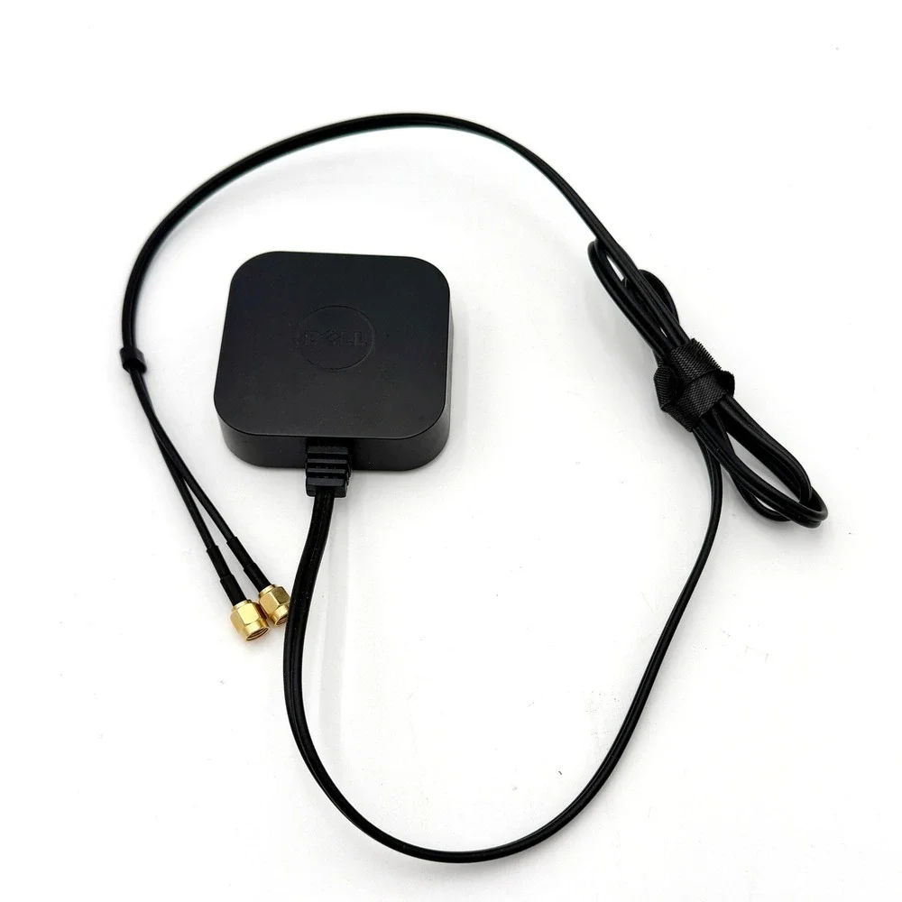 Dell External WiFi Antenna 0GJRH7 A00 Magnetic Base Dual SMA Connectors Black